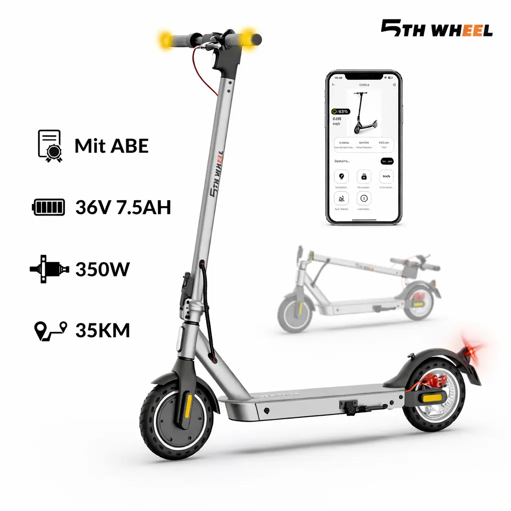 5th Wheel City E-Scooter ABE – mit Blinker &...